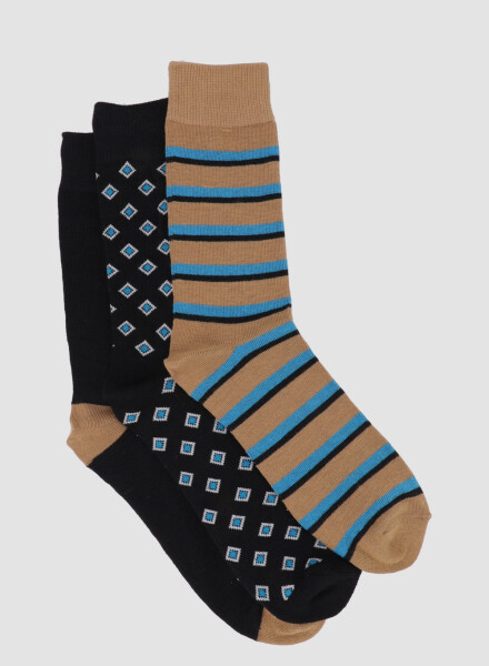 Pack x3 medias media caña diseño Variante 26