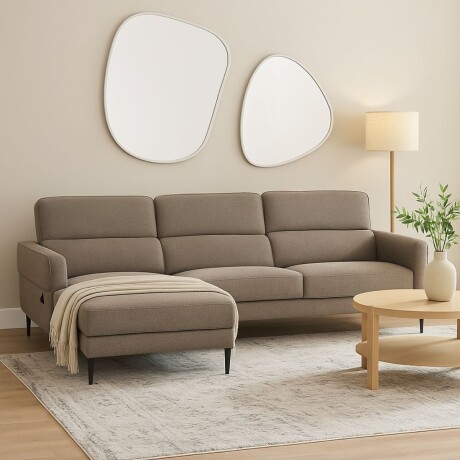 Sofá con chaise MOOVE GRIS - IZQUIERDO