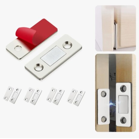 Imanes Resistentes Para Cajones O Puertas De Acero X4 001