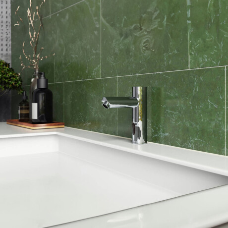 Griferia De Lavatorio Aqualia Monocomando Bronce Cromado Con Sensor 220V 000