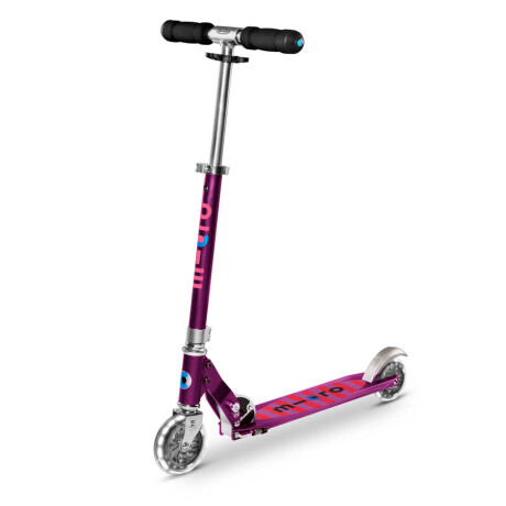 Monopatín Micro Sprite Led Universo Binario ROSA
