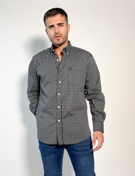 Camisa a cuadros Adonis Negro