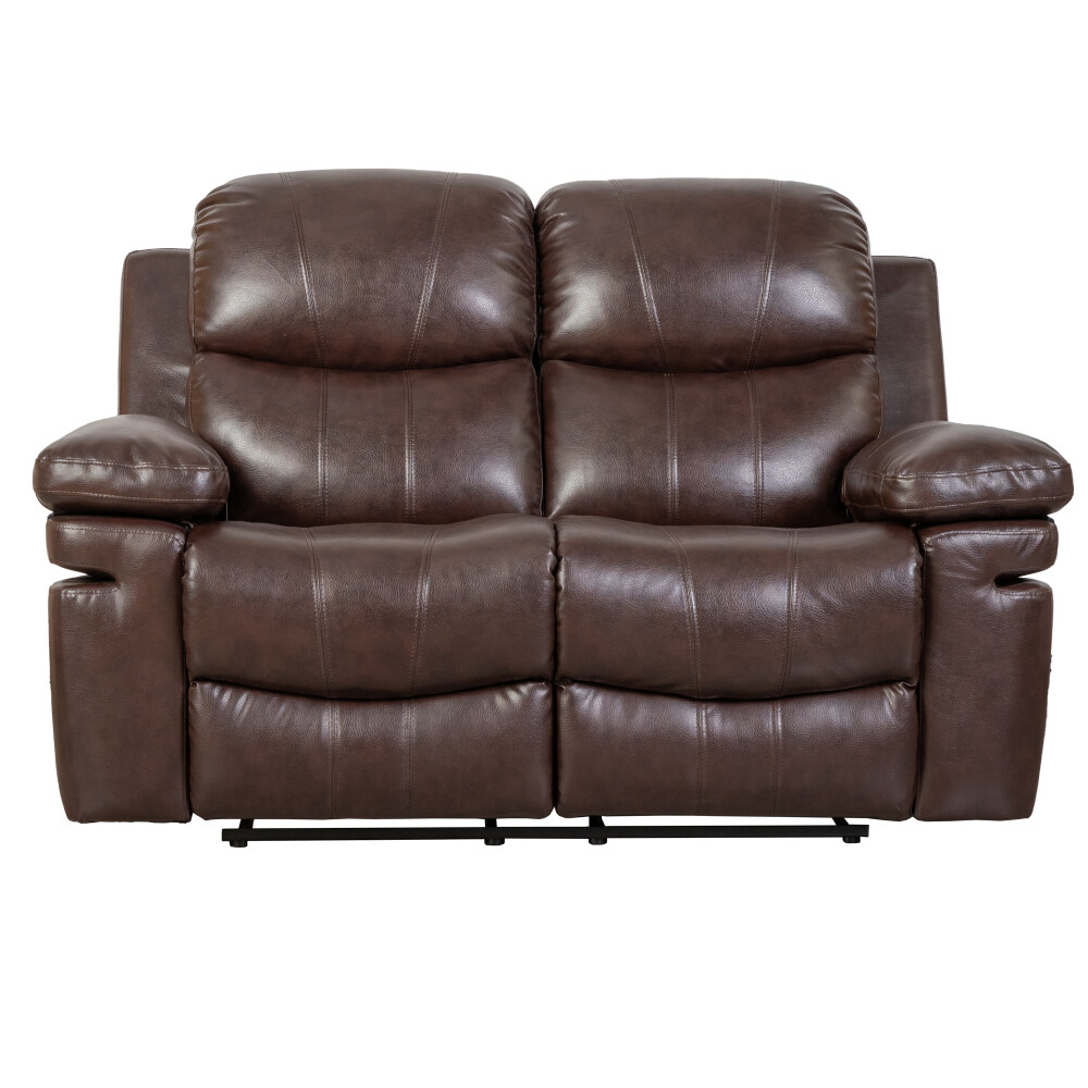 SILLÓN RECLINABLE 2 CUERPOS PU MARRON MR2138 CHOC.