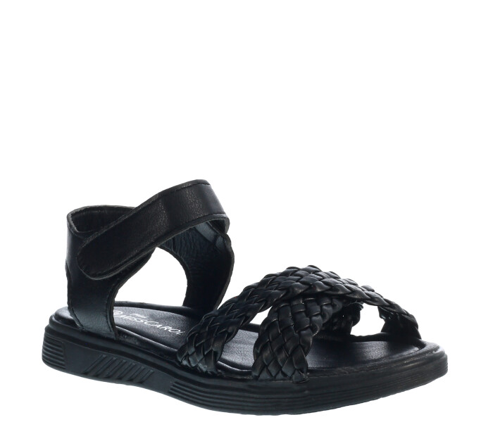 Sandalia de Niña Mini Miss Carol NAMIBE con lure y tiras cruzadas Negro