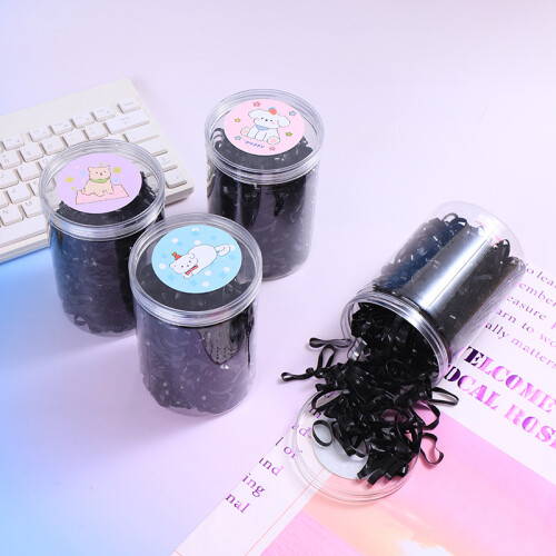 Caja Con Gomitas De Pelo Descartables - Color Negro Caja Con Gomitas De Pelo Descartables - Color Negro