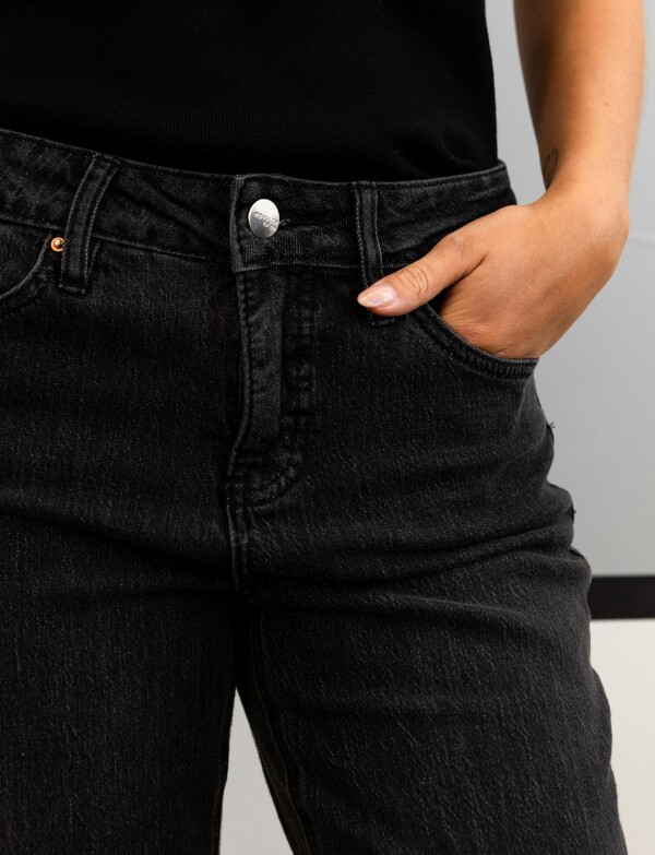 Jean Straight Leg NEGRO