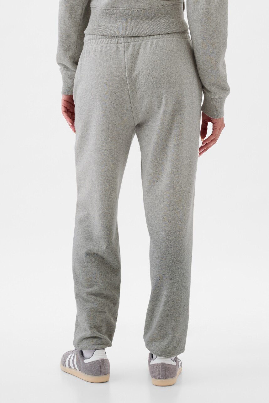 Pantalón Deportivo Sin Felpa Logo Gap Mujer Light Heather Grey