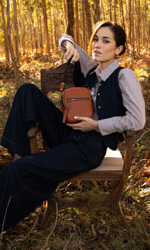 BANDOLERA COPACABANA CARAMELO