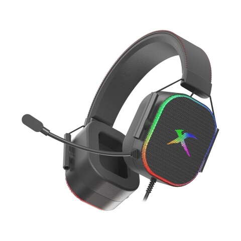 Auriculares Gamer Iluminacion Rgb Xtrike Me Gh-606 Ps5 Pc Variante Color Negro