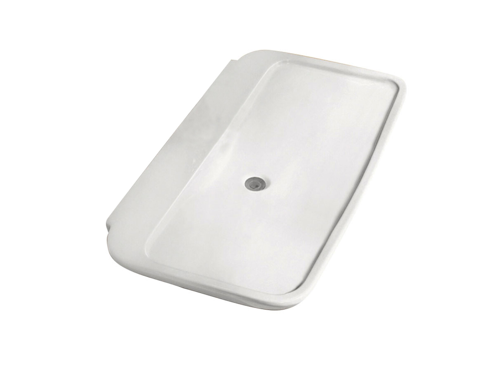 Bacha De Loza Blanca Rectangular Para Apoyar 82X49,5X13 