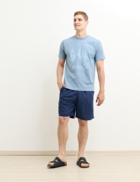 450402 SHORT HARRINGTON LABEL Azul Oscuro