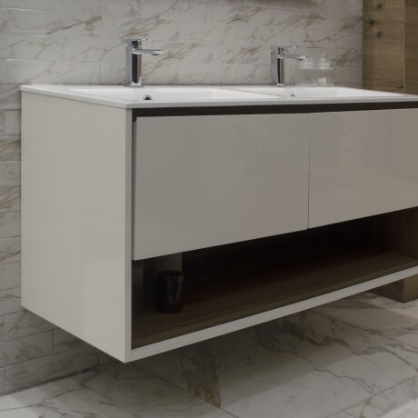 MUEBLE DE BLANCO C/BACHA Y VALVULAS - 120X46X61 BLANCO