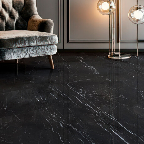 78X78 PORCELANATO MARMOLADO NEGRO PULIDO GAMAS DE NEGRO
