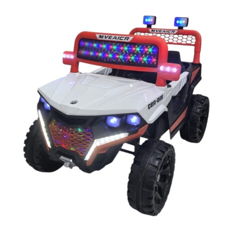 Jeep Bebesit a Batería Utv 568 BLANCO-NARANJA