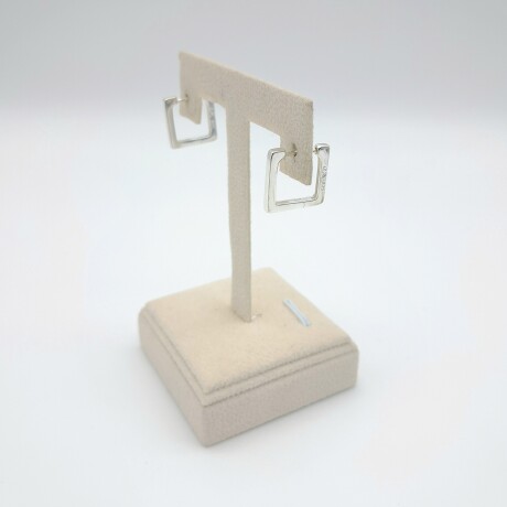 Par de aros de plata 925, CUADRADOS. Par de aros de plata 925, CUADRADOS.