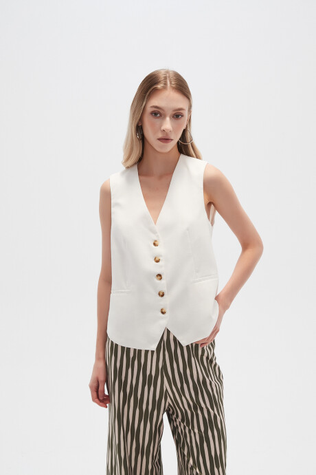 Chaleco Elira Marfil / Off White
