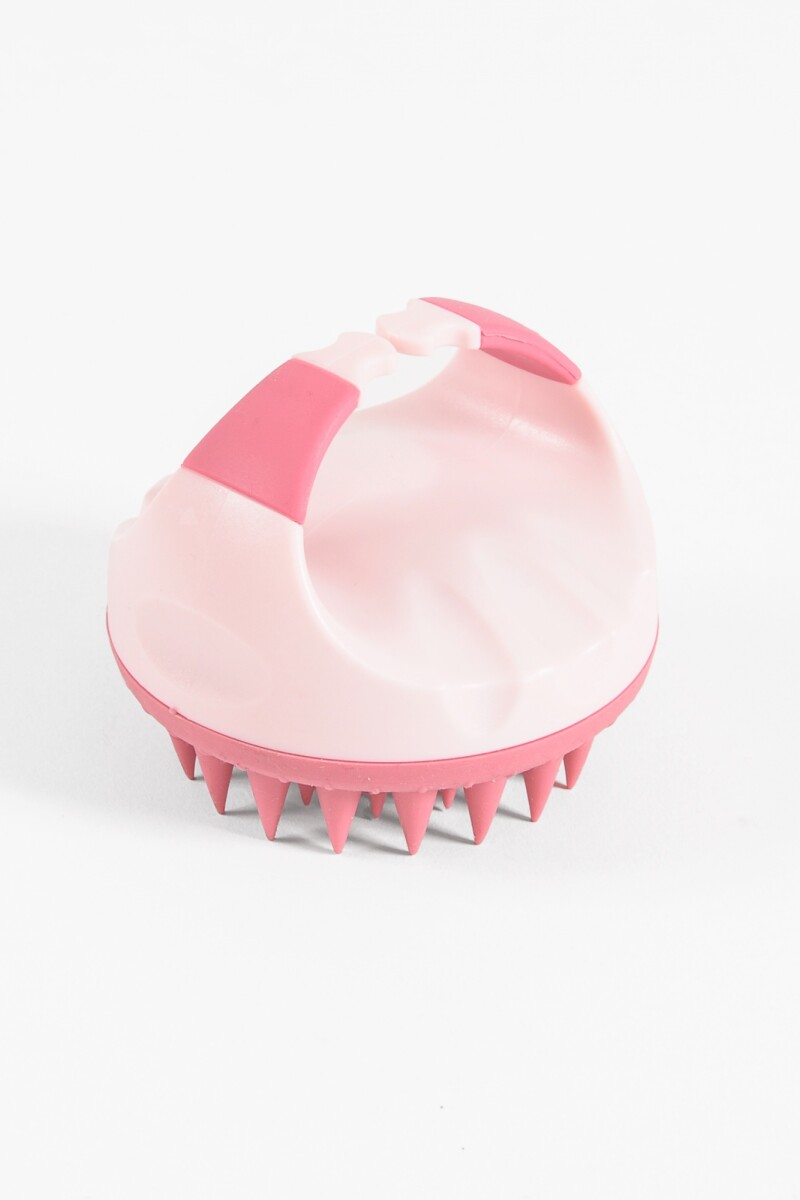 Peine de masaje cuero cabelludo fucsia
