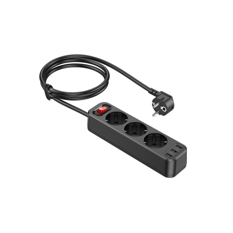 ALARGUE 1.8M HOCO NS2-3SHUCO 4000W+3USB ALARGUE 1.8M HOCO NS2-3SHUCO 4000W+3USB