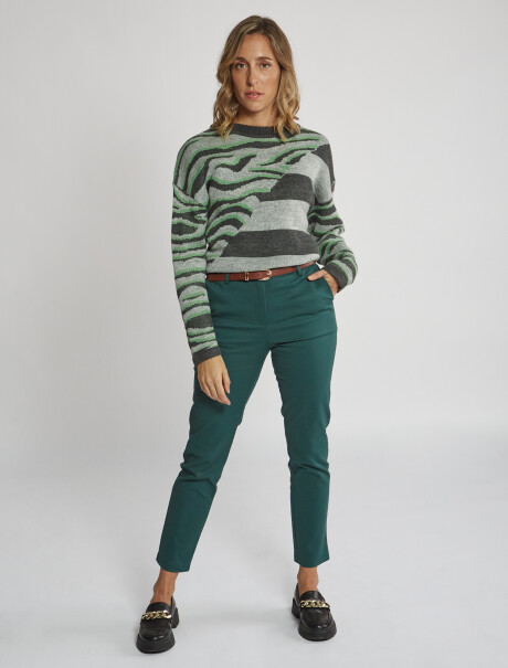 Pantalon chino verde