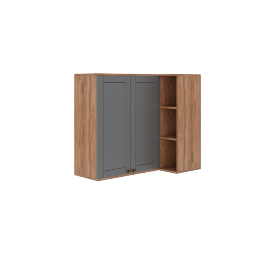 Aéreo Esquinero Americana 80cm 2 Puertas Gris Aéreo Esquinero Americana 80cm 2 Puertas Gris