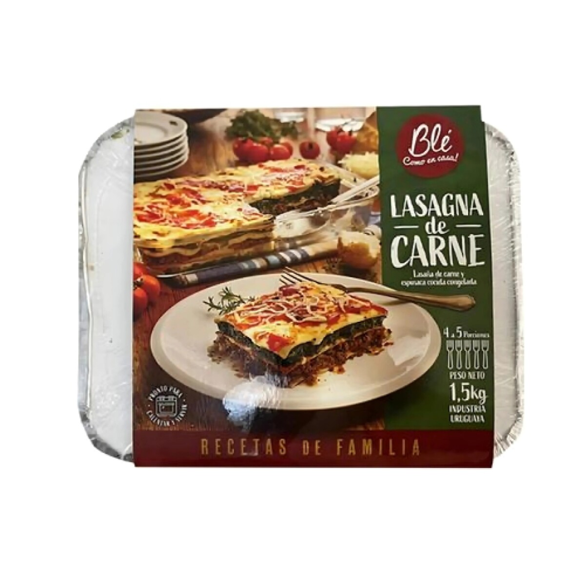 Lasagna de Carne Ble 1.5kg 