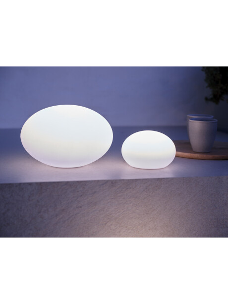 Lámpara solar HAVESANGER Ø25xH17cm blanco Lámpara solar HAVESANGER Ø25xH17cm blanco