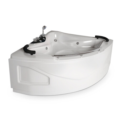 Bañera Con Hidromasaje Blanco Autoportante Esquinero BLANCO