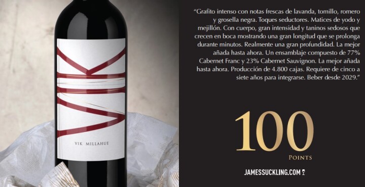 VIK 2021 OBTIENE EL PUNTAJE PERFECTO: 100 PUNTOS DE JAMES SUCKLING