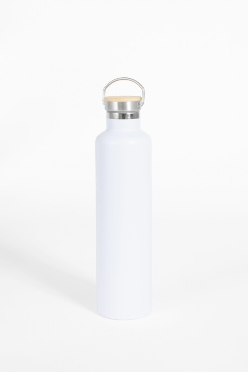 Botella acero 1000 ml blanco