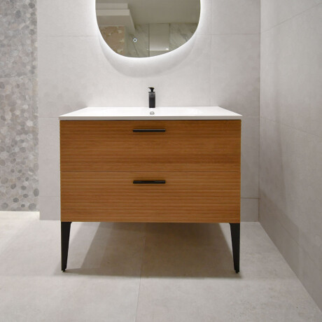 MUEBLE ALTEA MADERA con BACHA Y PATAS 90x50x82cm GAMAS DE MADERA