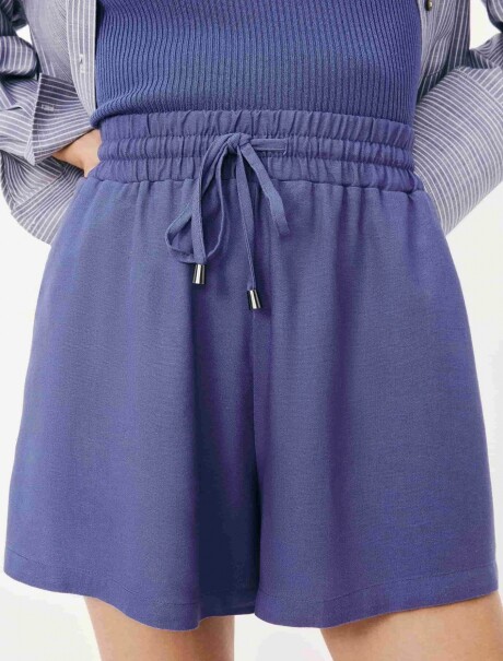 SHORT DE LINHO LILA
