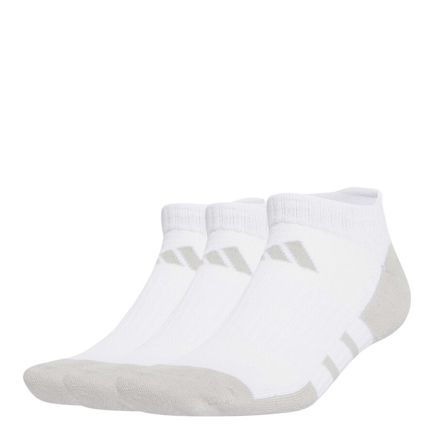 Medias Unisex Adidas x3 Essentials Clima Cool Low Blanco - Gris