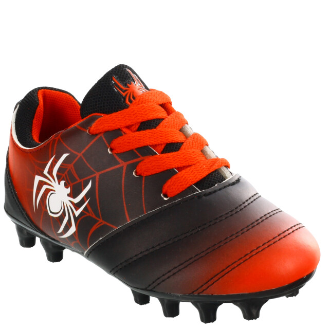 Championes de Niños Marvel Futbol Campo Spiderman Negro - Rojo - Blanco
