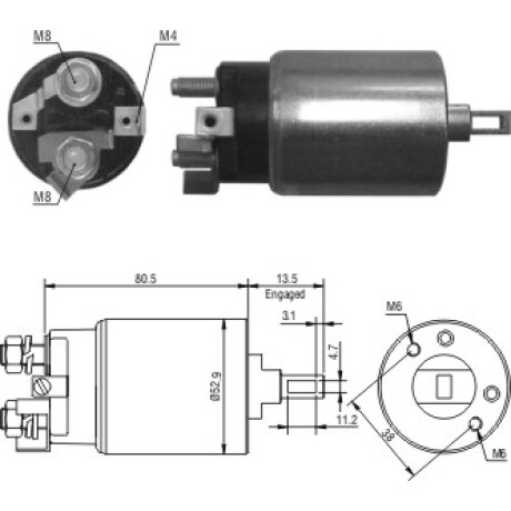 AUTOMATICO DE ARRANQUE NISSAN NISSAN PATROL 24V=SS.3233CH ZM AUTOMATICO DE ARRANQUE NISSAN NISSAN PATROL 24V=SS.3233CH ZM