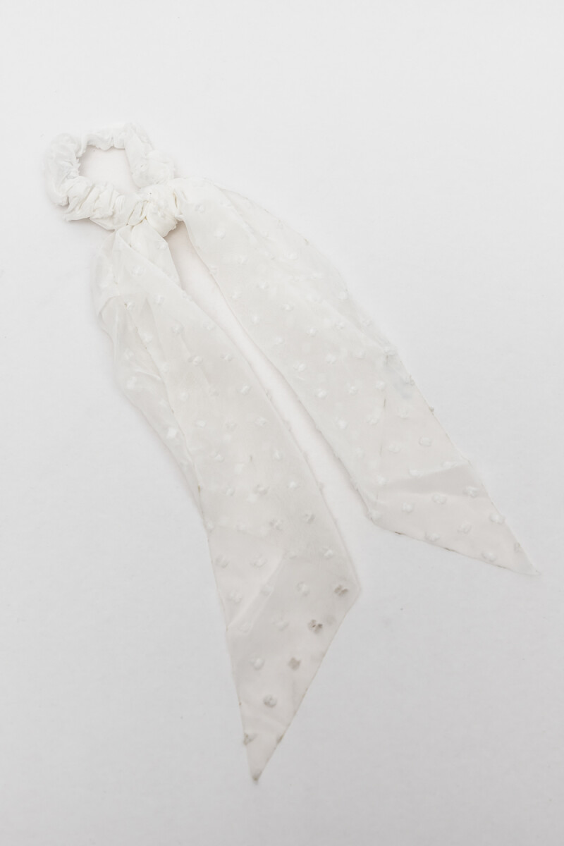 Gomita De Pelo Paola - Blanco 