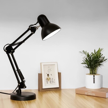 Lámpara Arquitecto Escritorio Mesa c/Brazo Articulado y Base Negro
