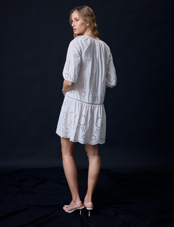 Vestido Broderie BLANCO