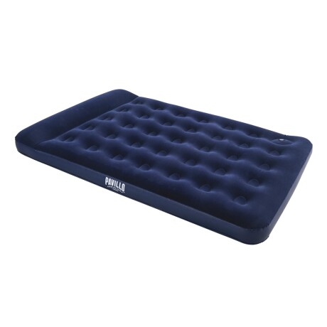 Colchón Inflable 2Pzas Almohada + Inflador Integrado Bestway Azul