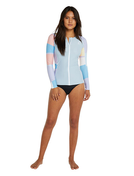 Bahia Front Zip Rash Vest · Manga Larga Sundae