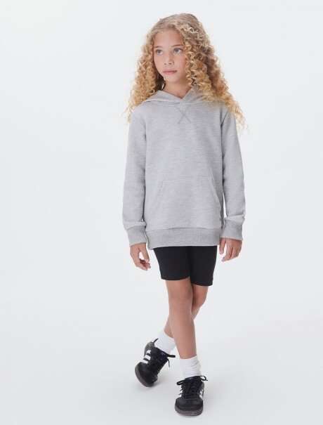 BUZO INFANTIL CON CAPUCHA GRIS