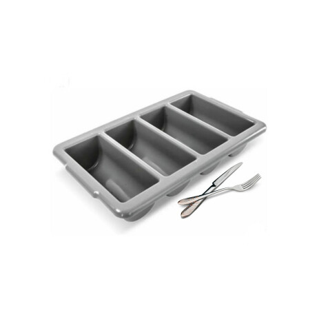 Cubiertera de 4 Compartimentos de Plástico Cubiertera de 4 Compartimentos de Plástico