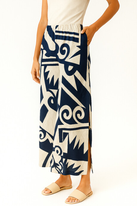 Falda Tama Estampado 1