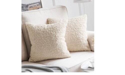 Almohadón de Corderito Beige Almohadón de Corderito Beige