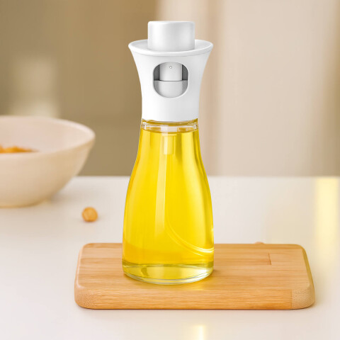 Aceitero Spray IMBACK | Rociador de Vidrio 200ml con Tapa Plástica, Preciso y Saludable Blanco Aceitero Spray IMBACK | Rociador de Vidrio 200ml con Tapa Plástica, Preciso y Saludable Blanco