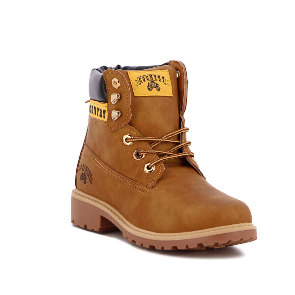 Country Bota De Dama Soleil Acordonada - Camel Camel