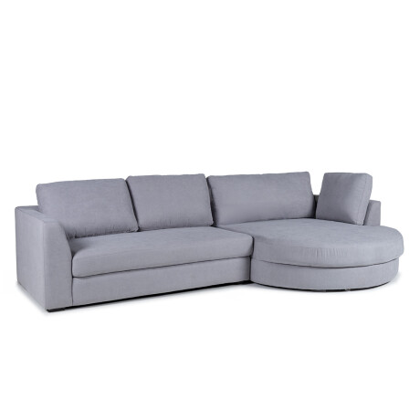 Rinconera Lotus - Tela Microfibra - Chaise Derecho 12074 (Gris)