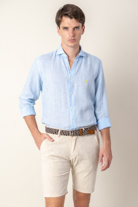 Camisa Lino Slim Fit Derby