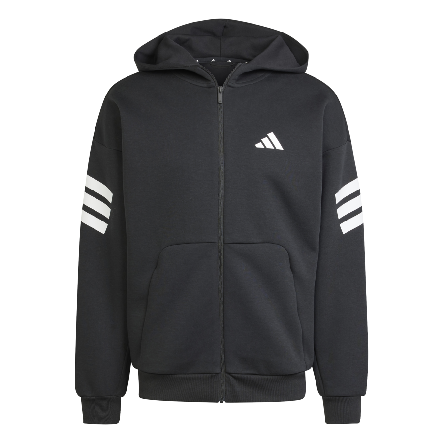 Campera de Hombre Adidas con Capucha Future Icons 3 Franjas Negro