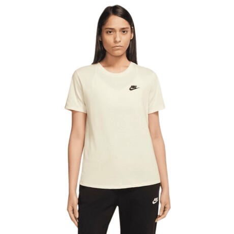 Remera Nike Moda Dama Tee Club Coconut Milk/(Black) S/C