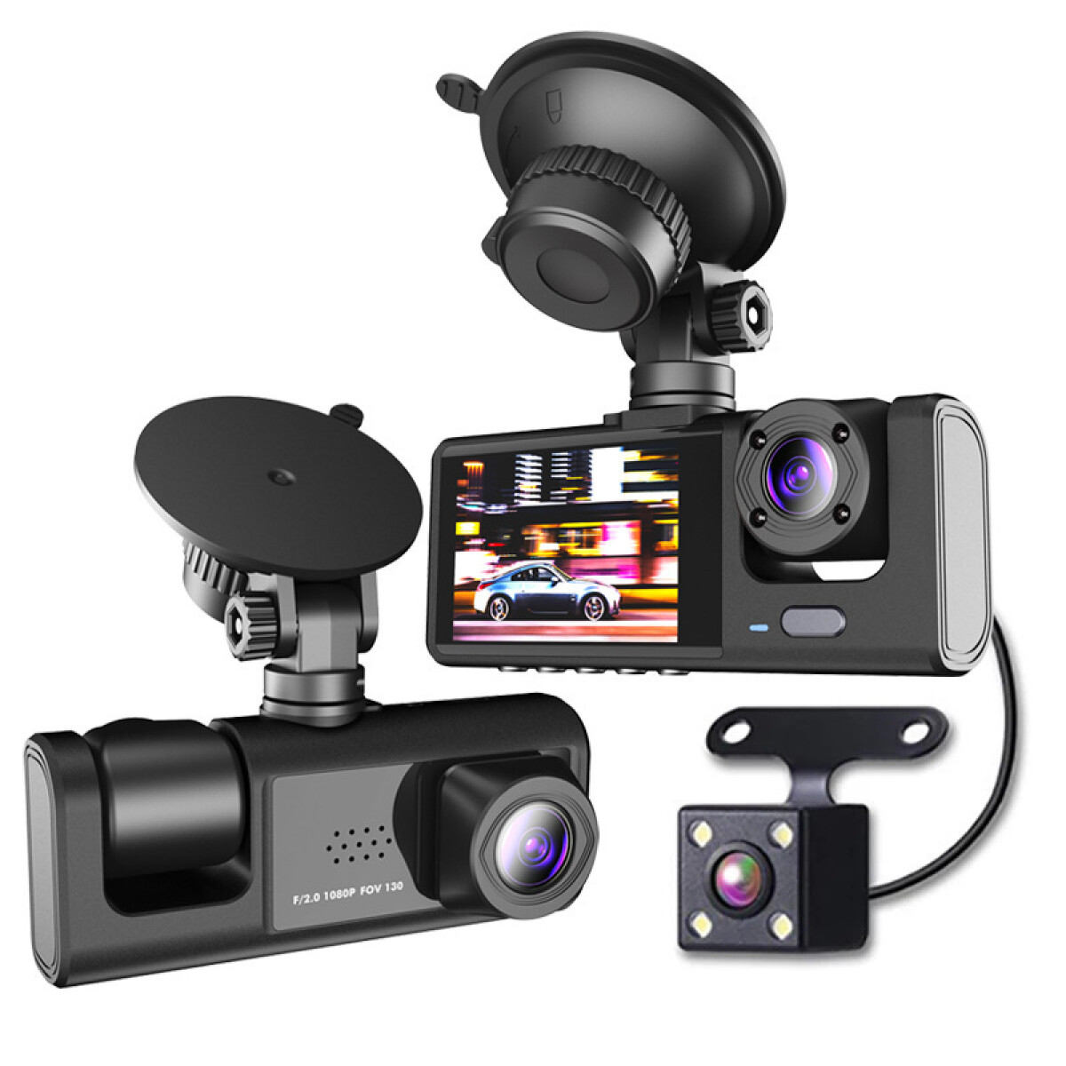 Cámara para auto Dash cam delante y trasera super HD 